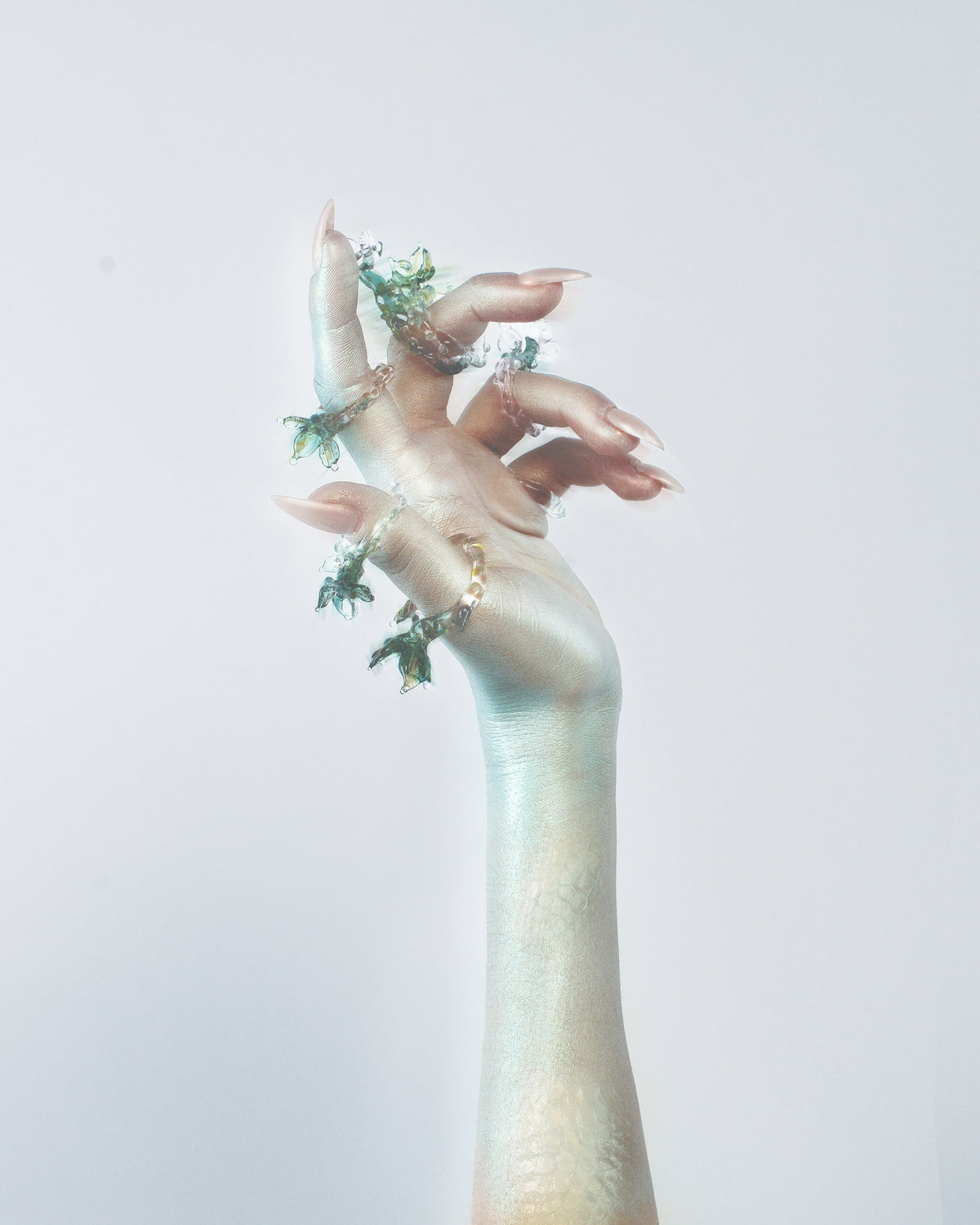 Stalk Glass Ring 0122 by Rain and Rivers