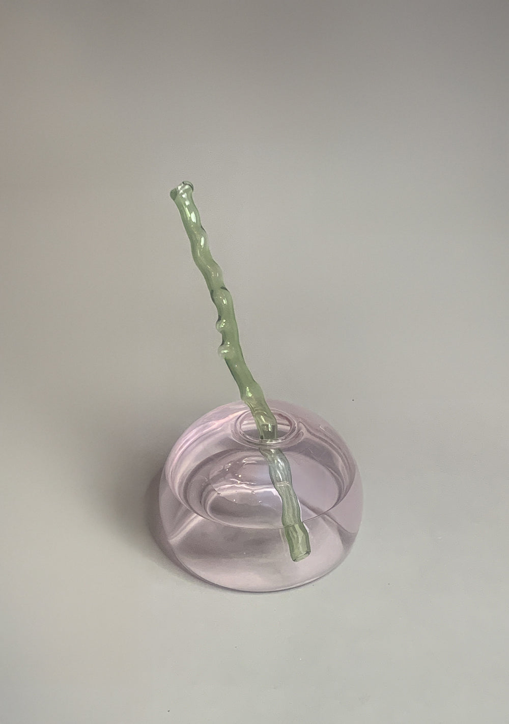 Handmade reusable borosilicate glass drinking straws by Rain and Rivers, Barcelona