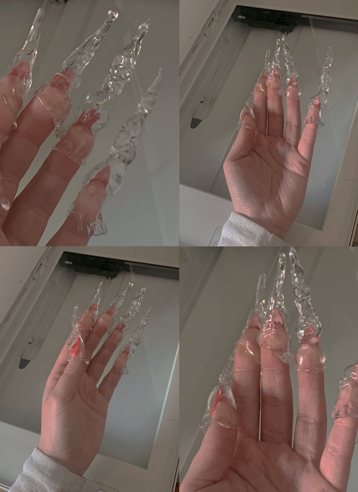 Glass Nails 0001, worn